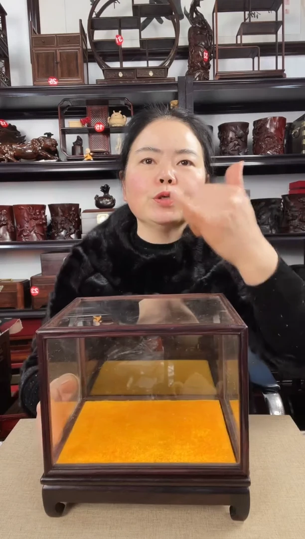 木玻璃罩2老李红木工艺品