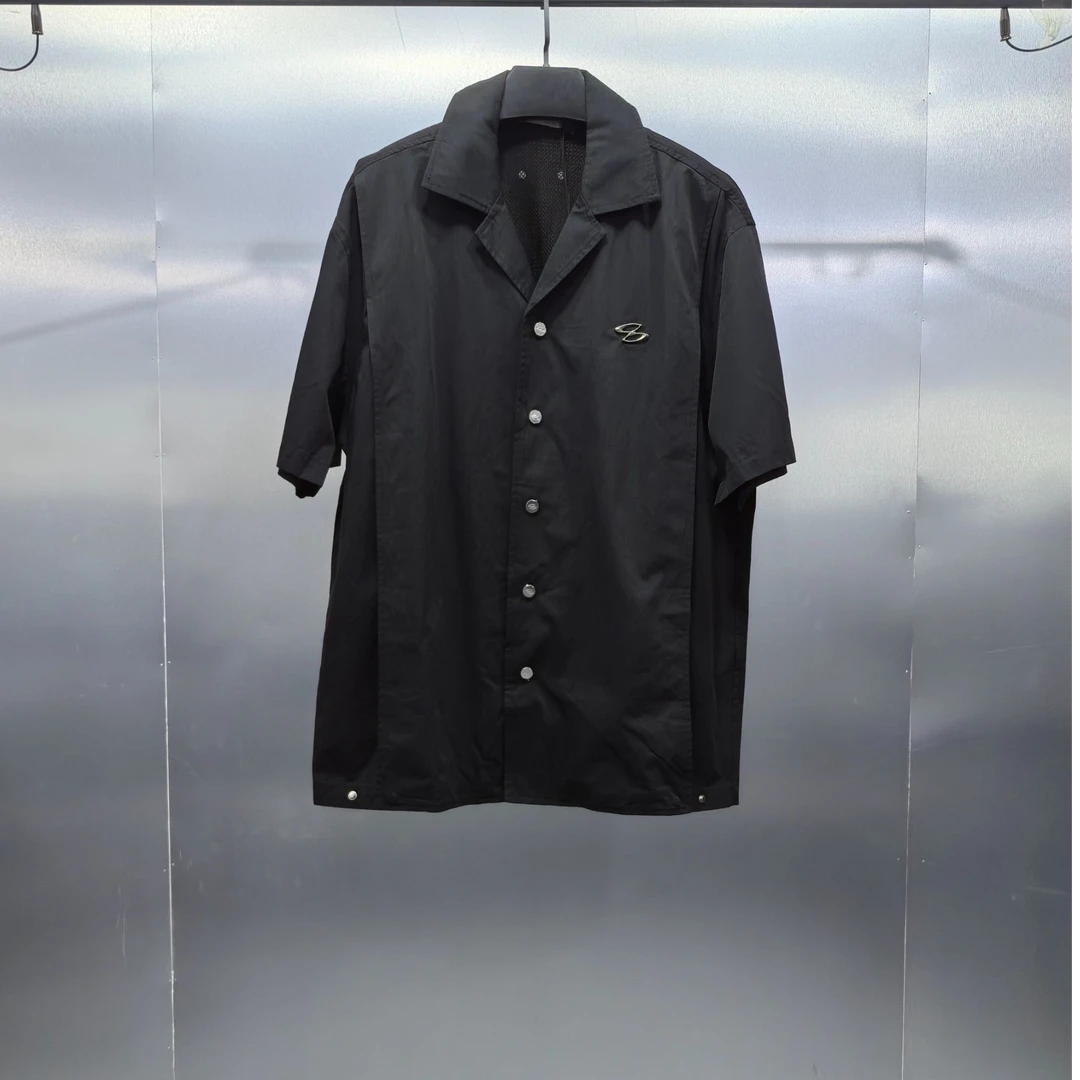 G06-41403-CHI夏季后背拼接风格设计潮流POLO领半袖