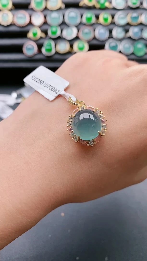 【闪购商品】翡翠戒指银S925镶嵌1111111