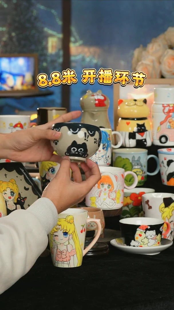 【闪购商品】小幸运纯手工手绘陶瓷