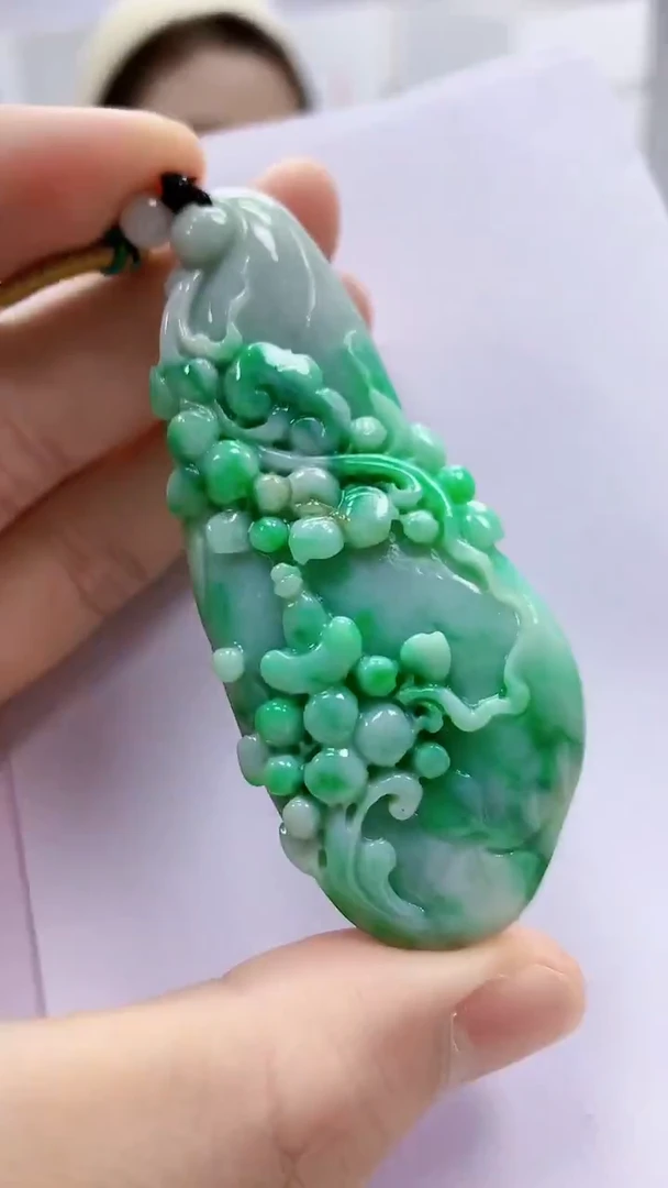 未镶嵌定制翡翠5169bb-毛货挂件8
