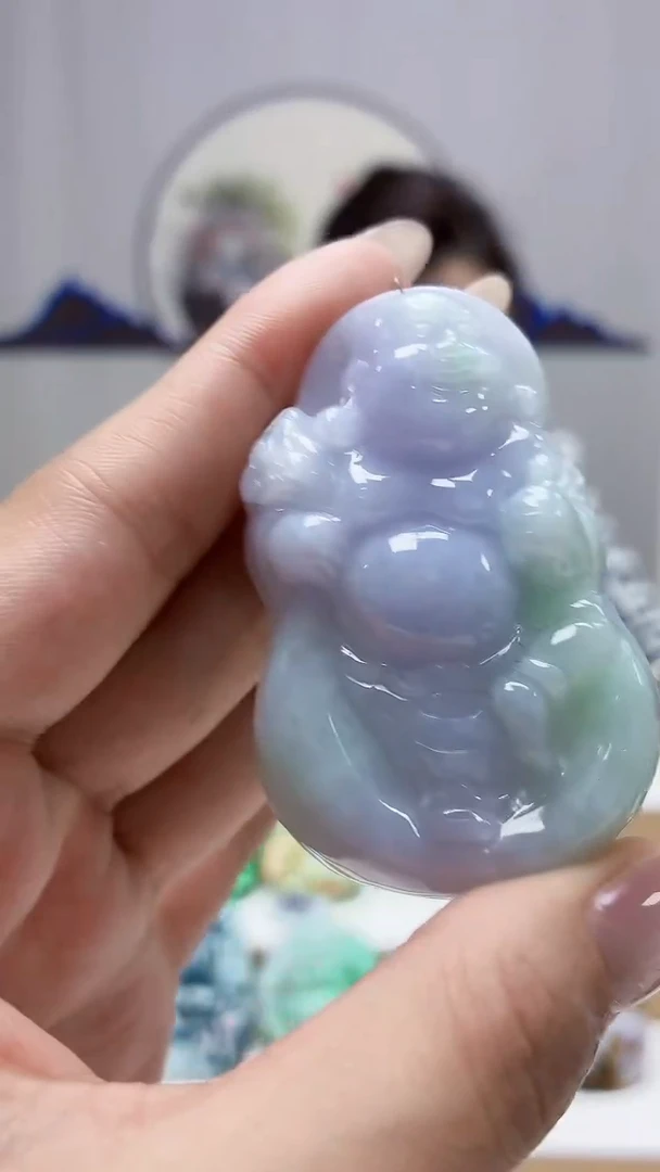 未镶嵌定制翡翠5160MM-毛货挂件4