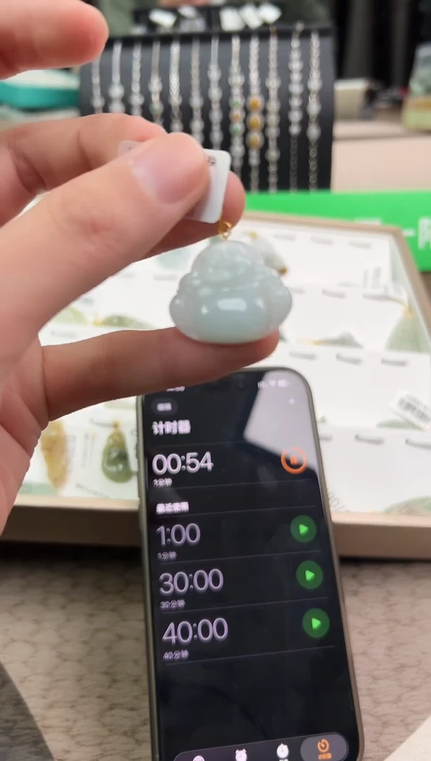 颈饰未镶嵌翡翠挂件H0001