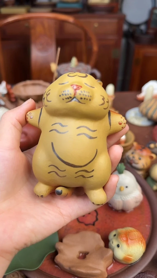 紫砂茶宠紫砂大躺虎