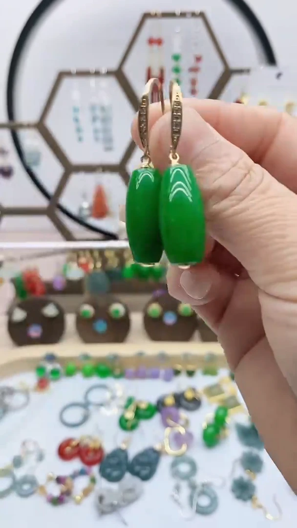 未镶嵌翡翠耳饰9271