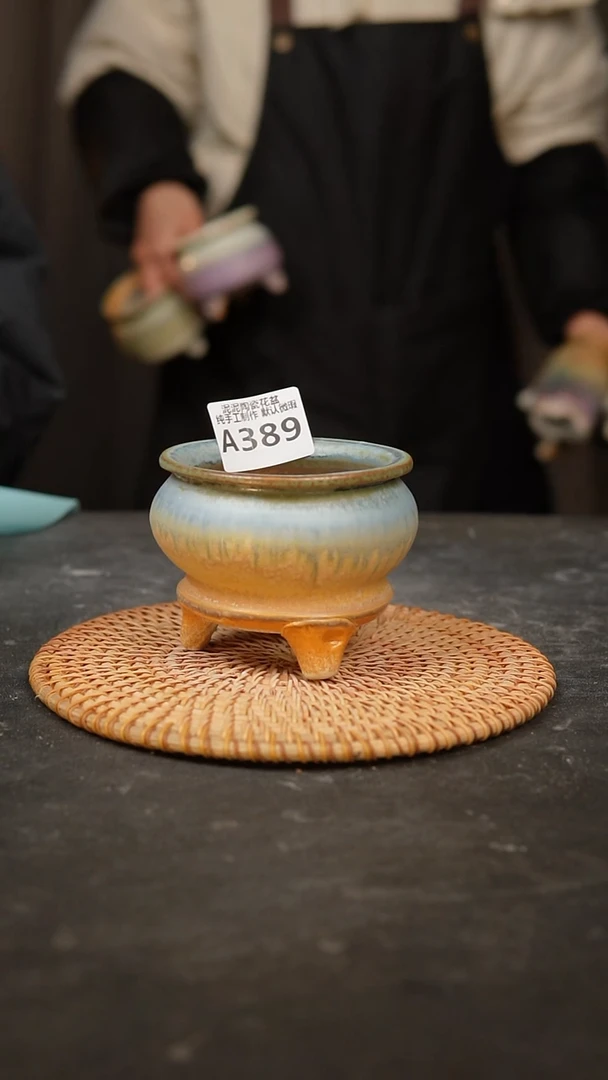 【闪购商品】瓷片景德镇手工陶瓷花盆