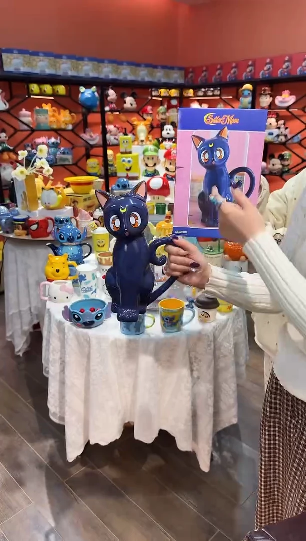 瓷片@@露娜猫陶瓷水壶（礼盒）
