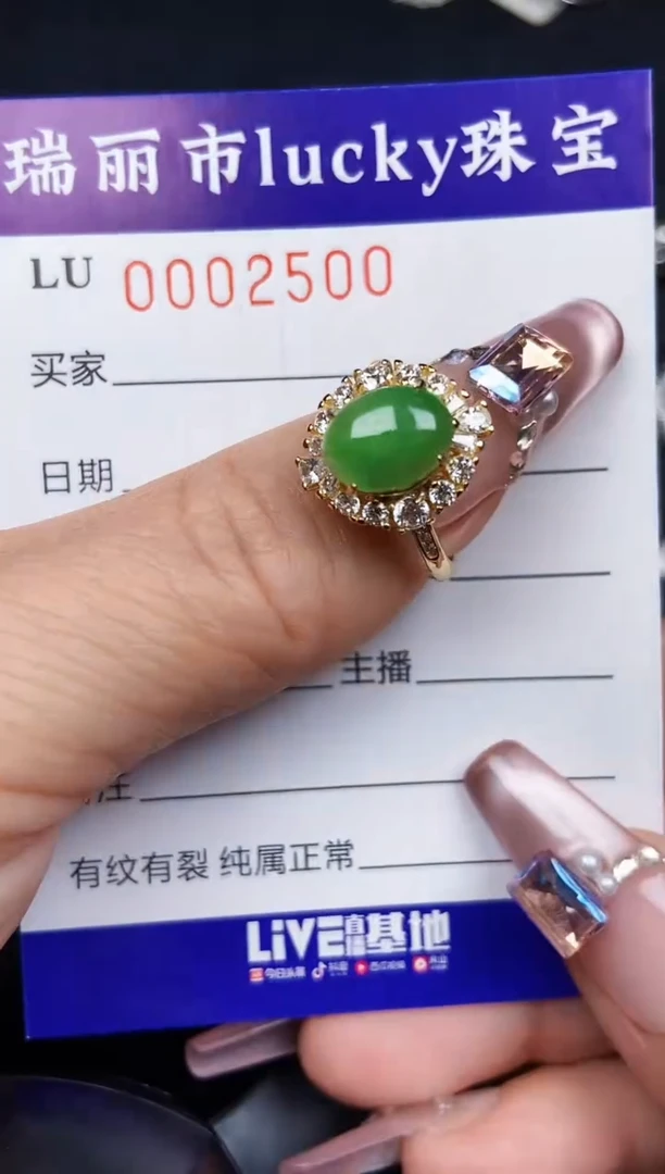 翡翠银S925镶嵌颈饰2500