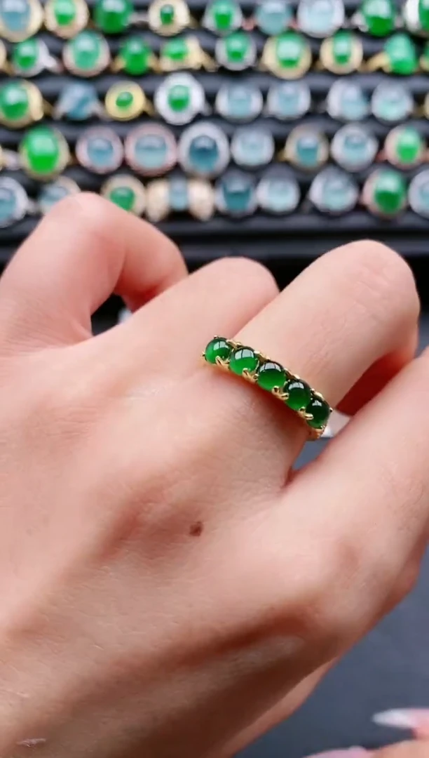 【闪购商品】翡翠戒指银S925镶嵌1111111111