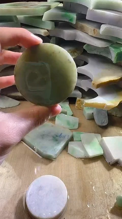 裸石翡翠缅甸翡翠A货花97