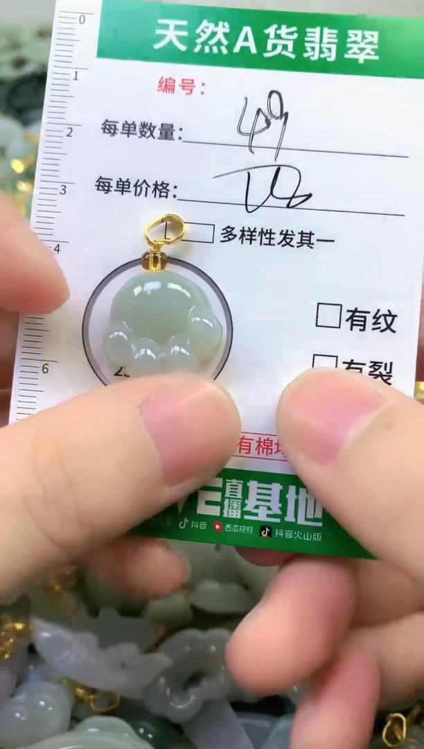 颈饰未镶嵌翡翠纯天然缅甸A货翡翠49