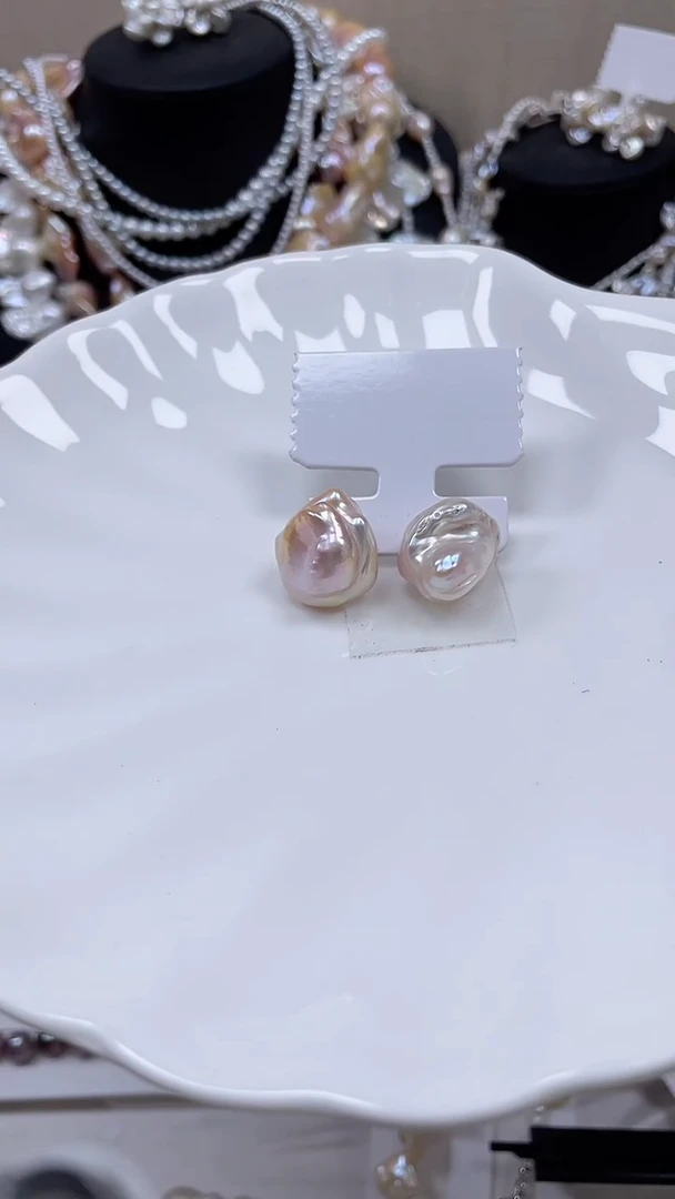 未镶嵌耳饰淡水珍珠【纯恬饰品】