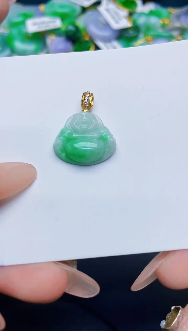 颈饰未镶嵌翡翠缅甸天然翡翠A货