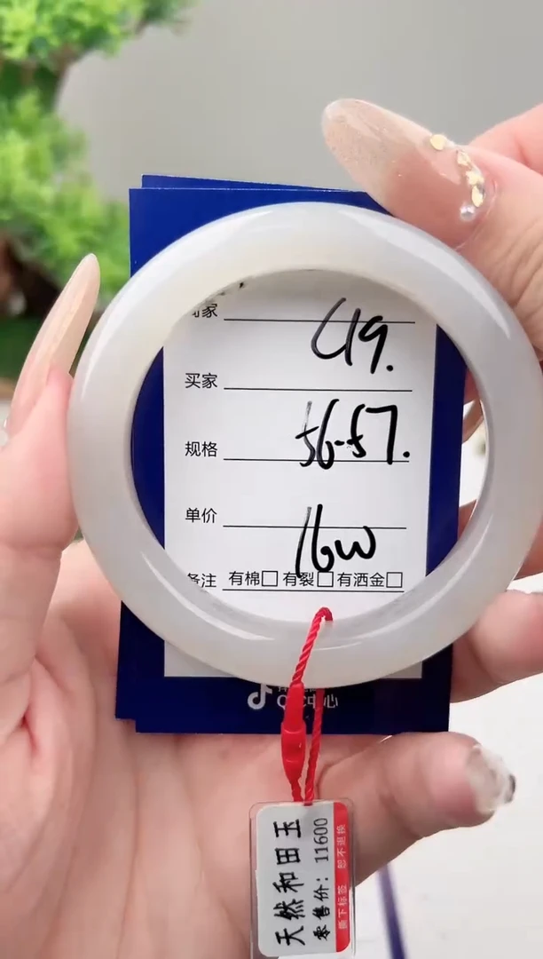 未镶嵌手镯和田玉微色差C19