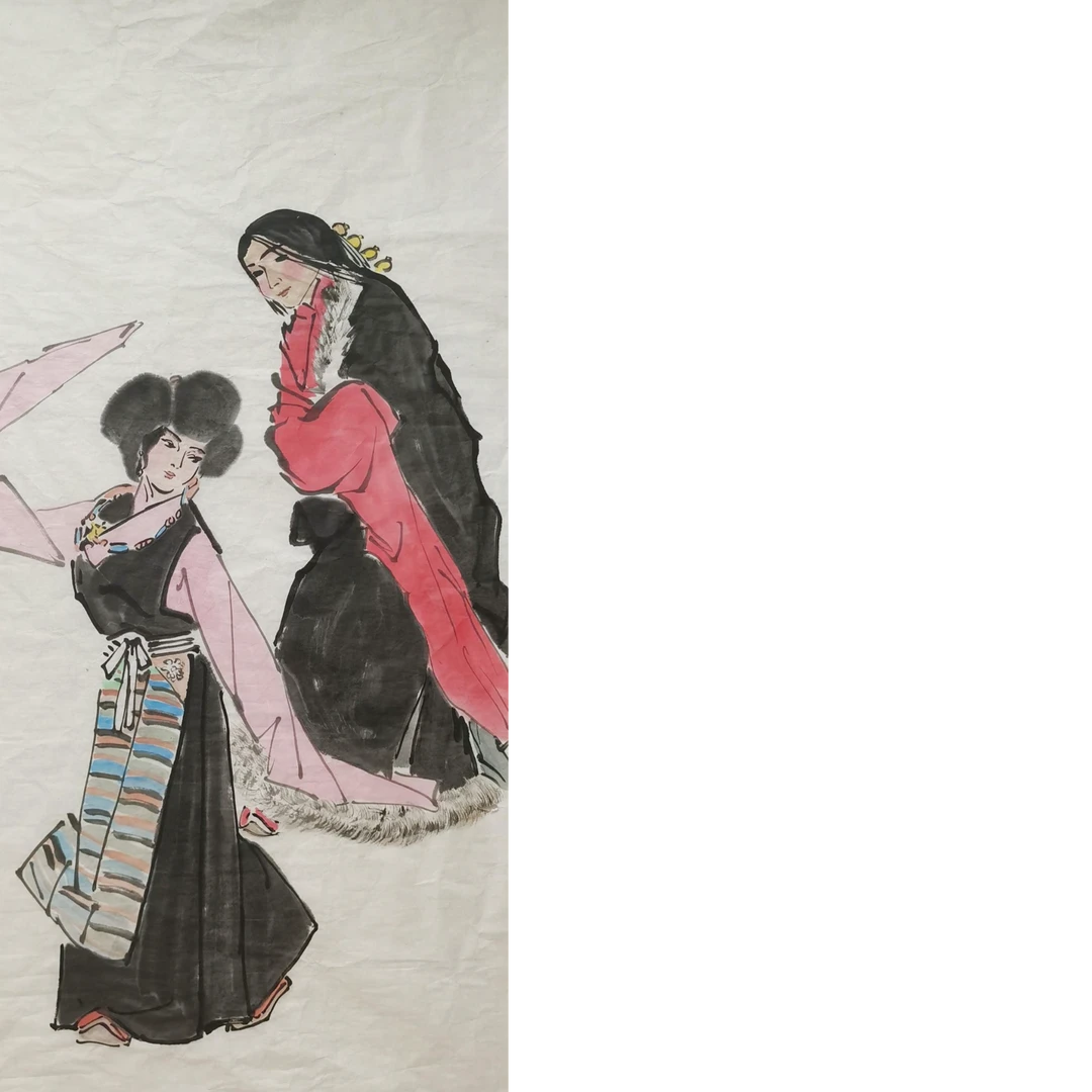 【辽拍】V250709-2-717《人物》（8.8平尺)  纸本镜片 ws20