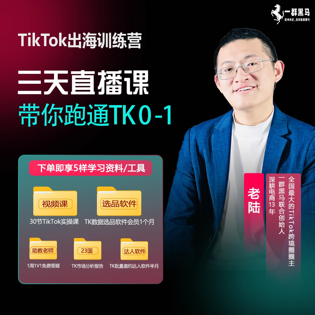 【一群黑马】出海训练营（3天直播课+30节视频课+工具）DP