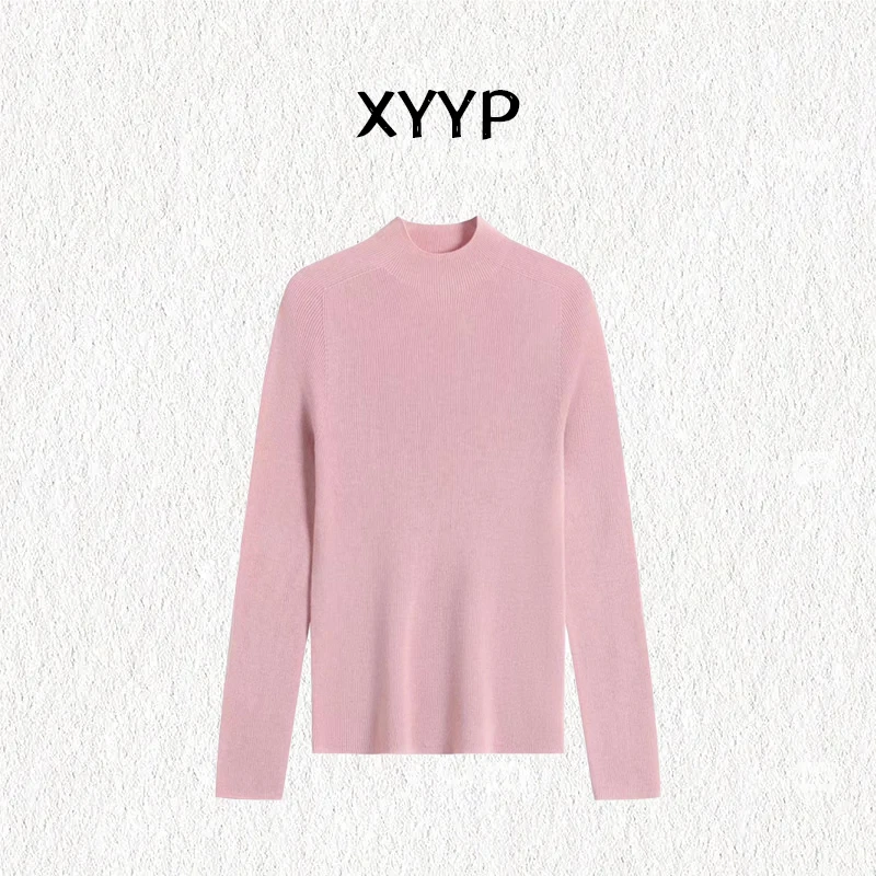 【100%精纺羊毛衫】新澳三股纱线无缝一体可机洗半高领