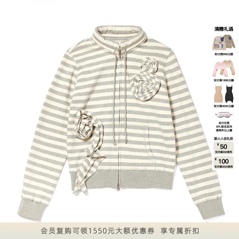 【ENG】OPEN YY APPLIQUÉ ZIPUP JACKET 印花拉链夹克 2025新款