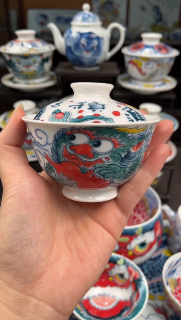 拙明院（微瑕价格）貔貅盖碗