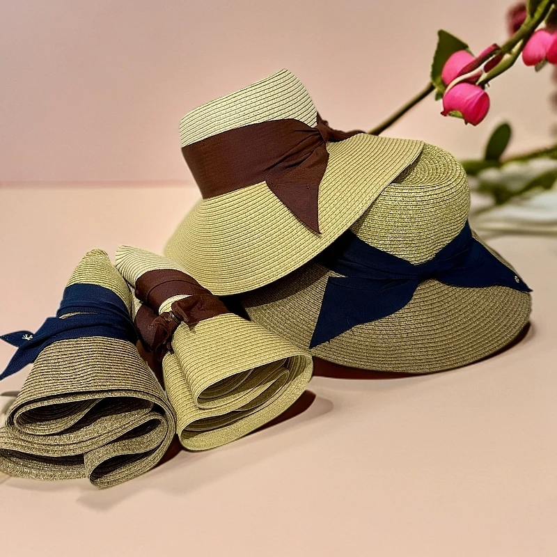 A260本店新款森系遮阳帽休闲百搭太阳帽时尚街头简约风草编淑女范