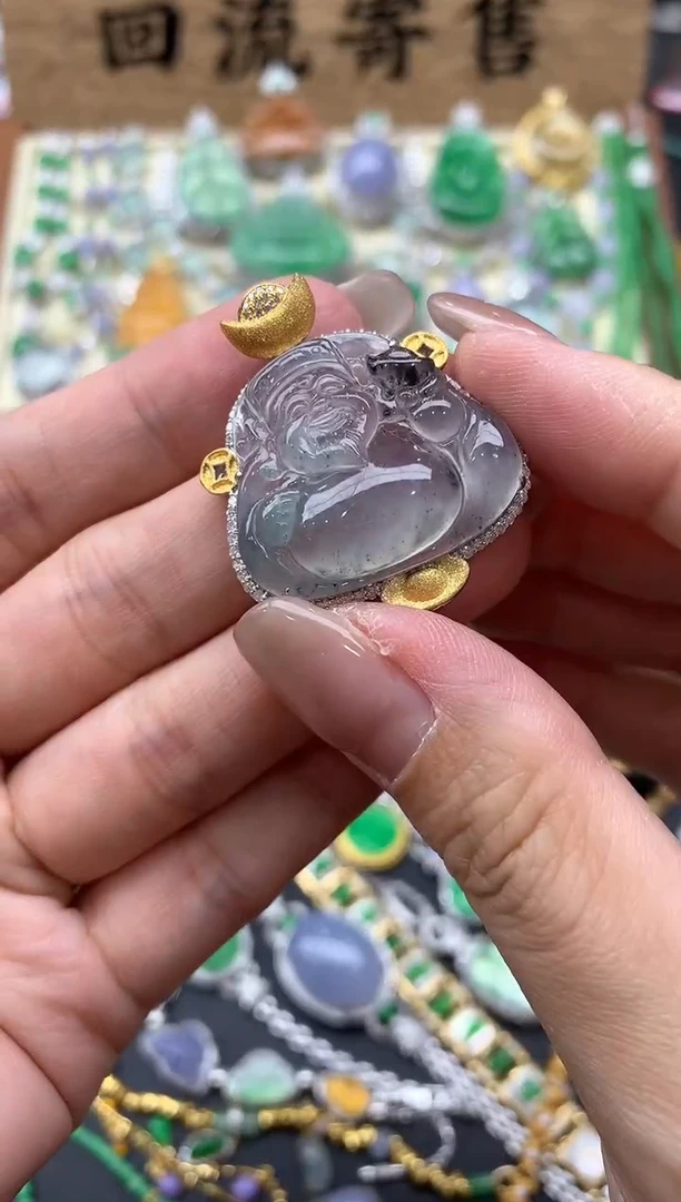 【闪购商品】翡翠颈饰18K金镶嵌317-中国好珍宝