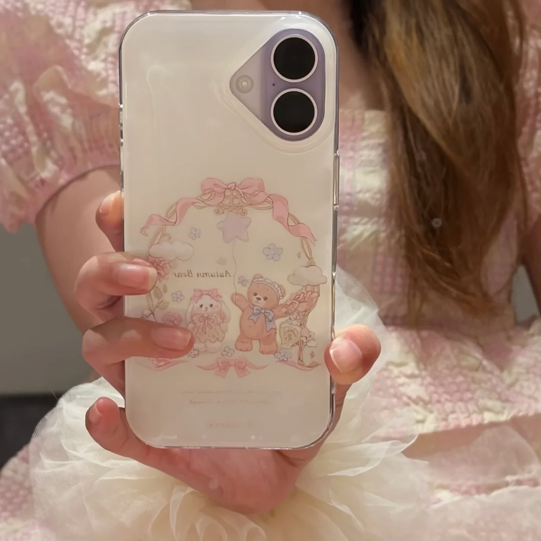 气球小兔适用苹果iphone17/16软壳OPPO荣耀华为小米vivo手机