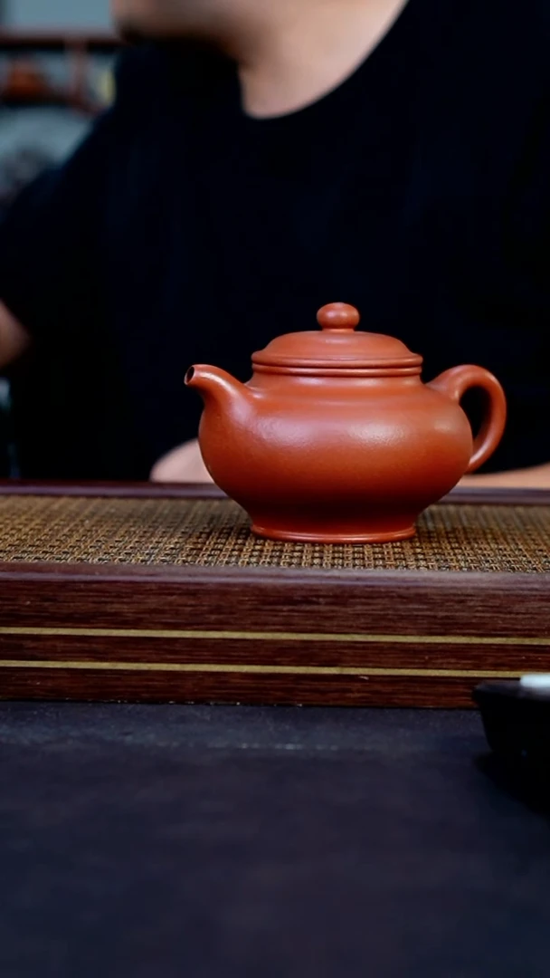 茶壶紫砂LZC红降坡 大大掇只