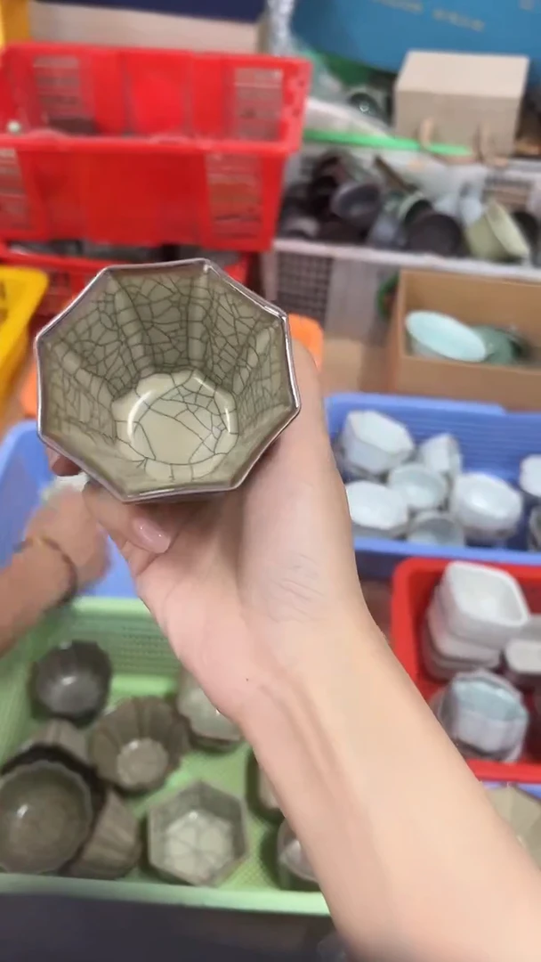 龙泉云间青瓷小米茶器