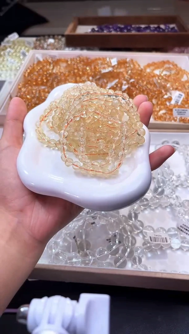 /未镶嵌水晶随型糖豆黄水晶