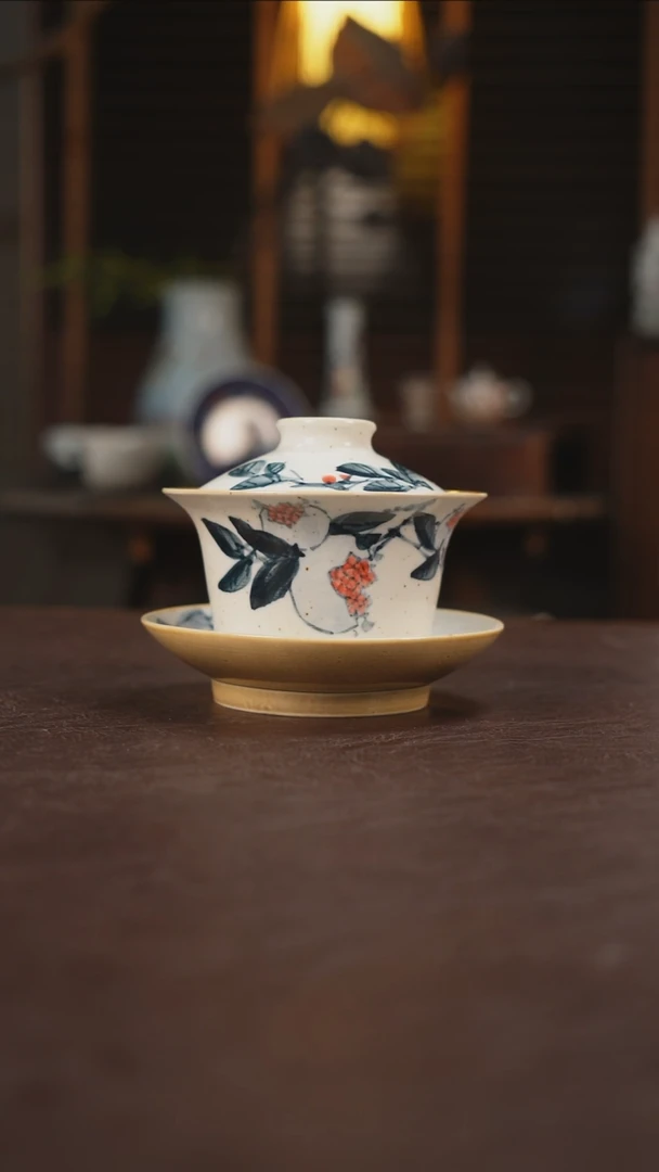 杯景德镇陶瓷杯碗柴烧多人