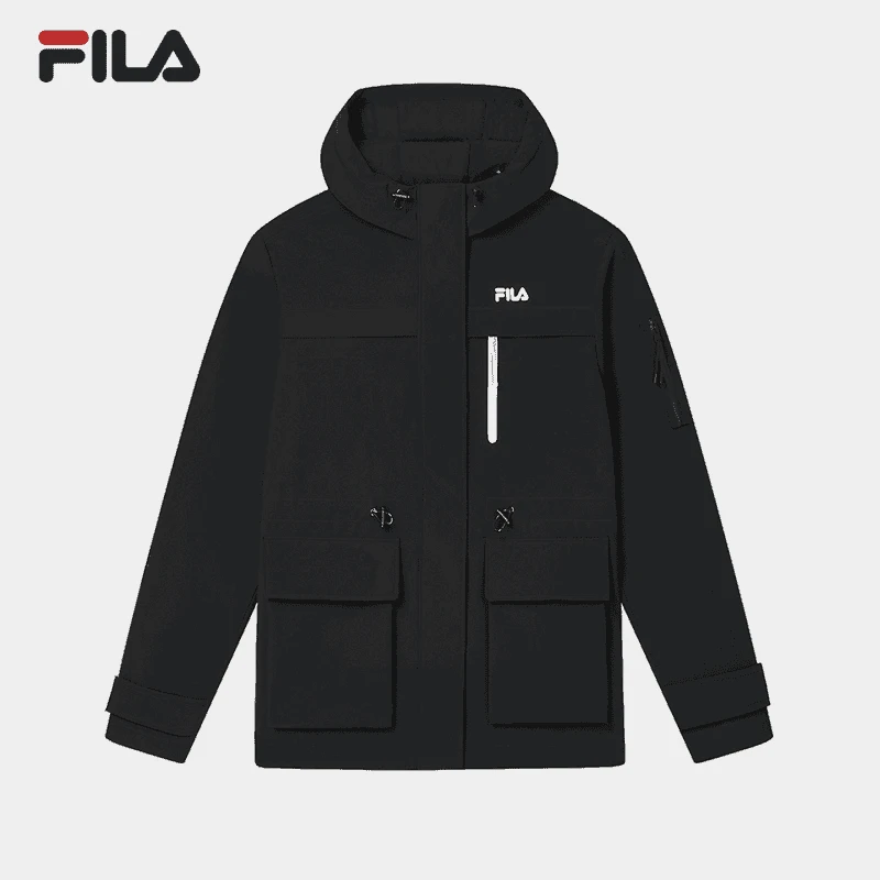 FILA  斐乐X卢梭女款秋冬休闲运动连帽新雪丽棉服外套F11W448913F
