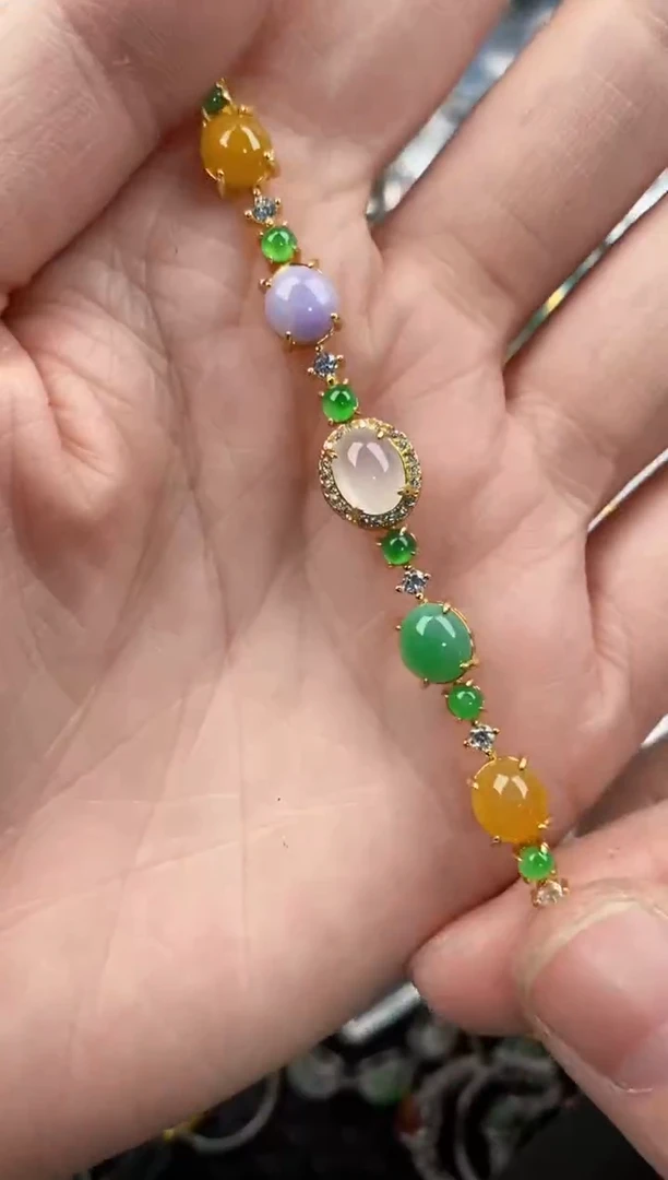 银S925镶嵌戒指翡翠444      5