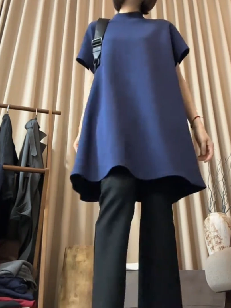 2025夏季新款欧货轻奢短袖t恤连衣裙