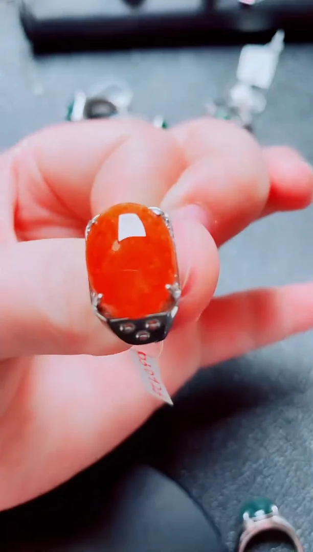 银S925镶嵌戒指翡翠1111