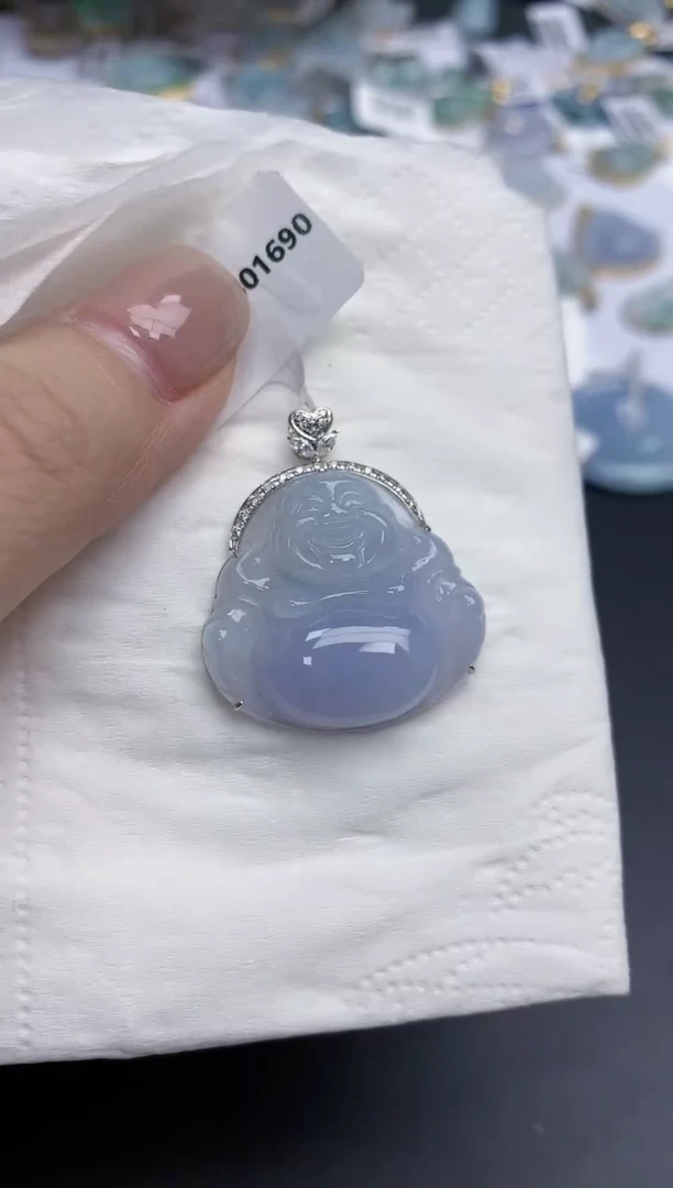 【闪购商品】翡翠颈饰18K金镶嵌天然缅甸翡翠A货