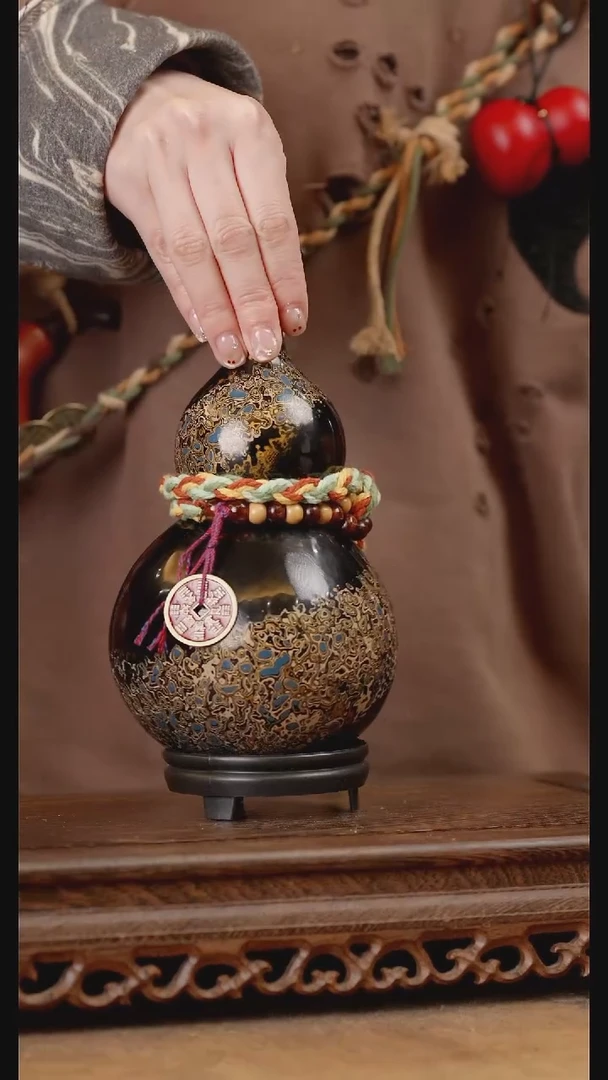 *190号精品天然大漆酒葫芦一物一拍~