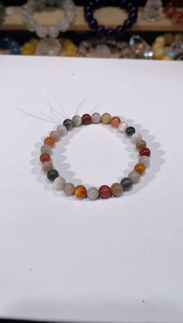 未镶嵌手链水晶A277彩兔毛手链