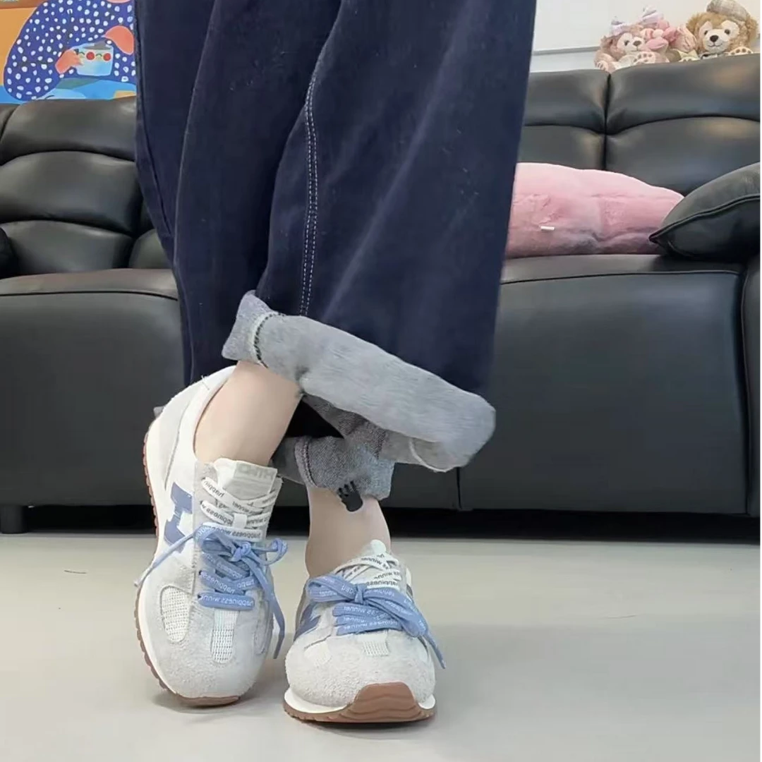 热风慢跑鞋2025年夏季新款运动休闲鞋透气德训板鞋女鞋H11W25303