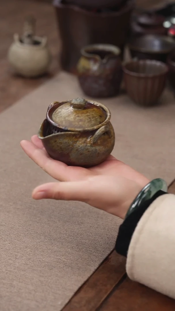 茶壶紫砂柴烧宝瓶