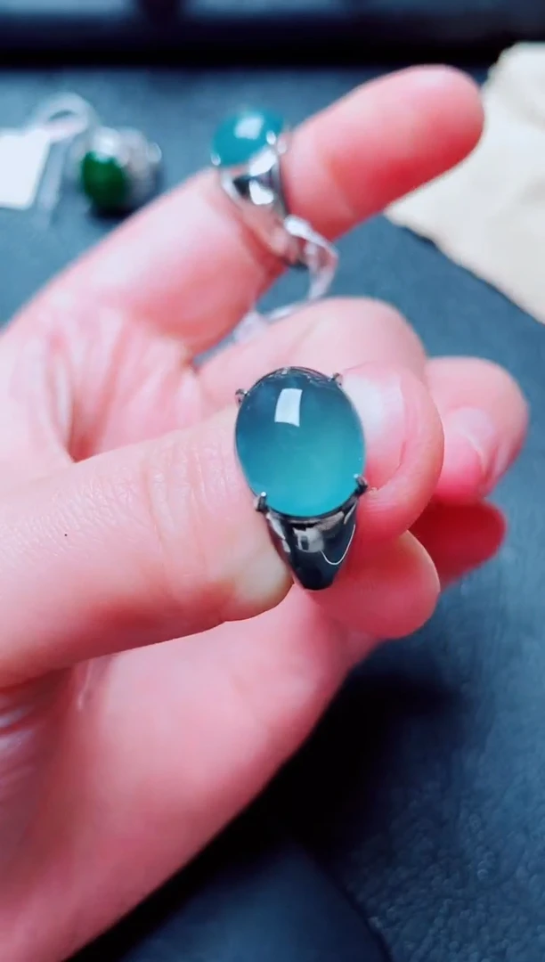 银S925镶嵌戒指翡翠1111