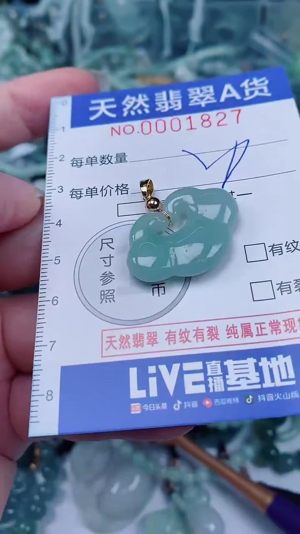 翡翠未镶嵌颈饰00001827