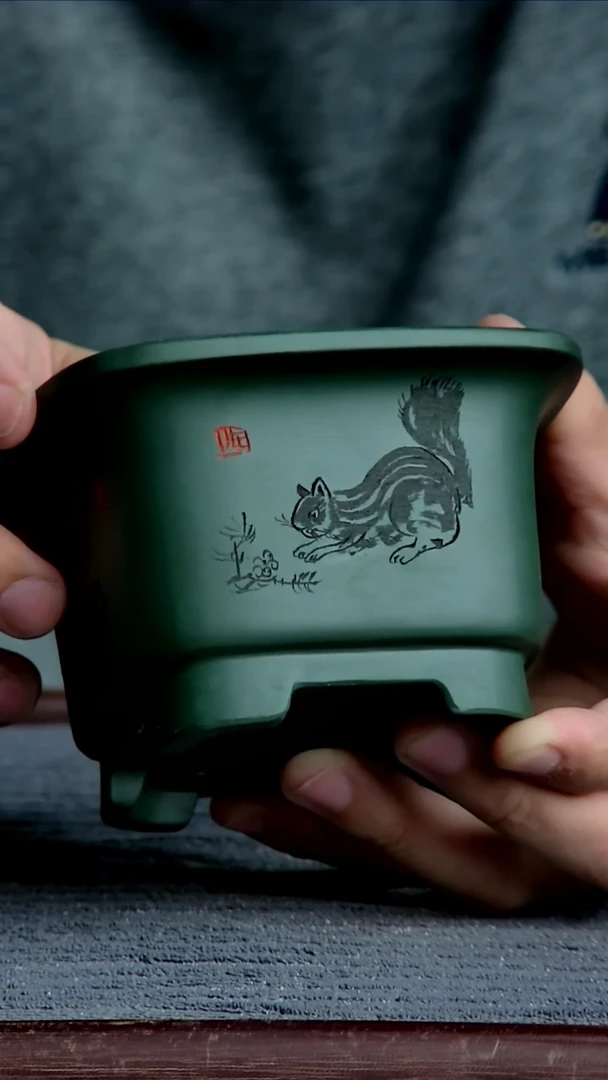 紫砂花盆8.5*6.5内径尺寸