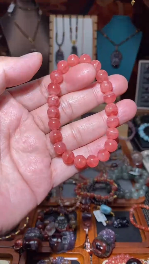 【闪购商品】菱锰矿（红纹石）手串未镶嵌多样性