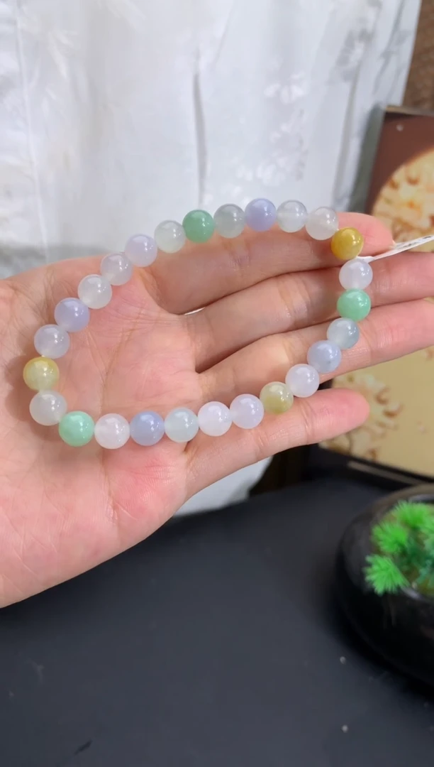 未镶嵌手链翡翠卡7.3mm