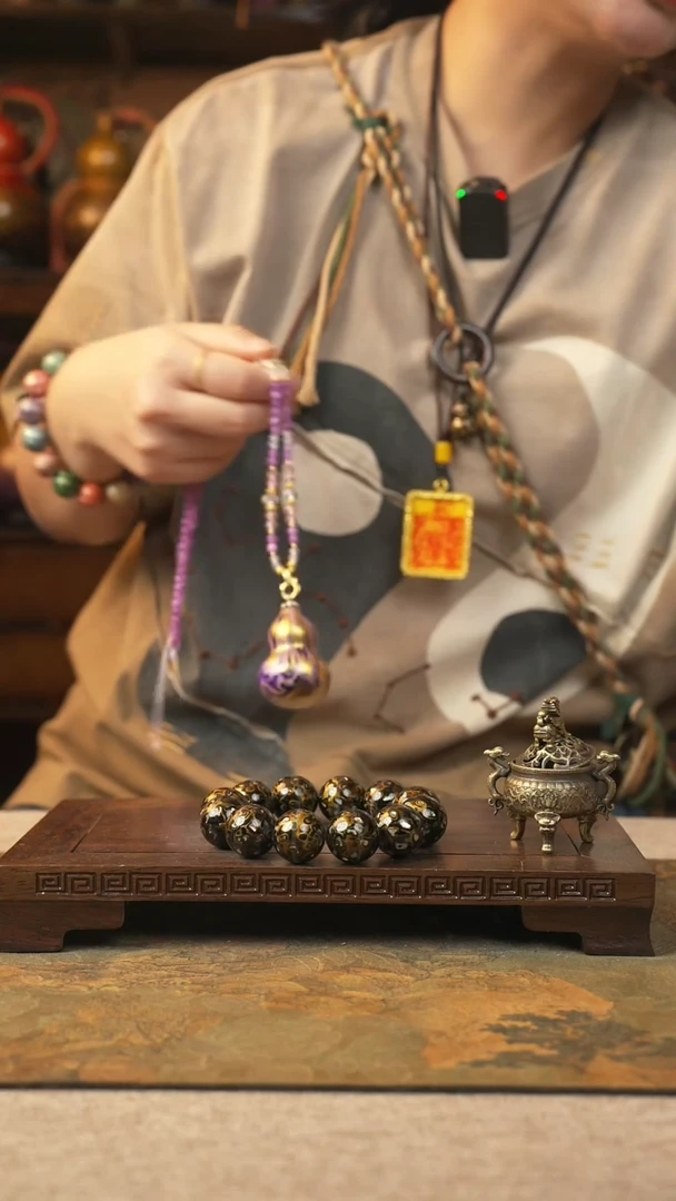 168大漆一物一拍记葫堂出品[不带手串】