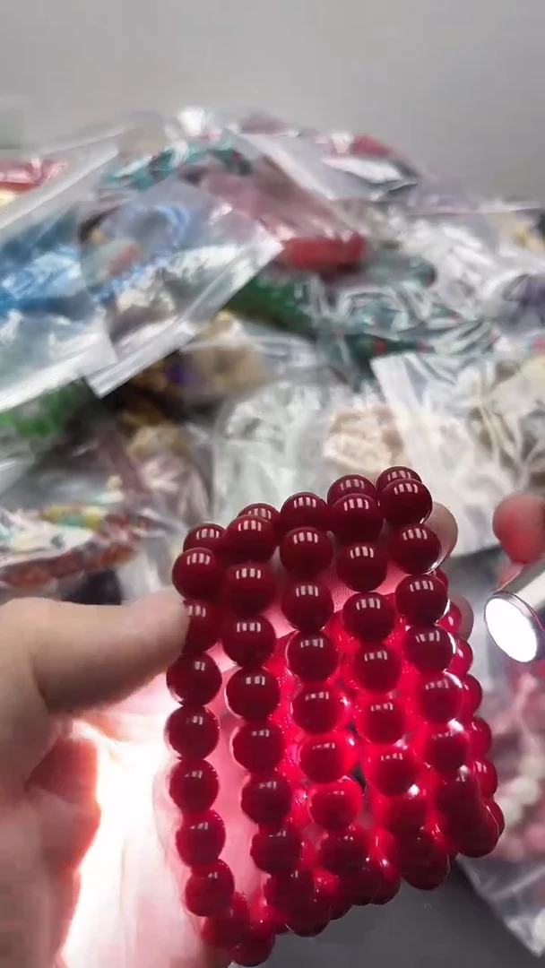 【闪购商品】硅化珊瑚手串未镶嵌43