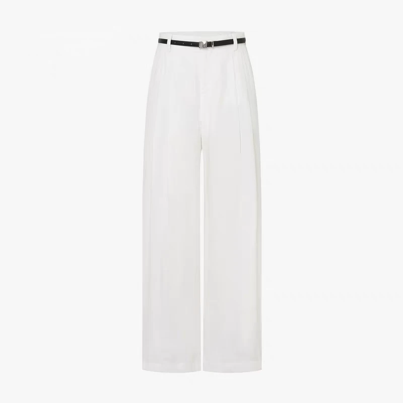 1559【神裤】休闲裤无腰带2025夏新品100%亚麻宽松直筒