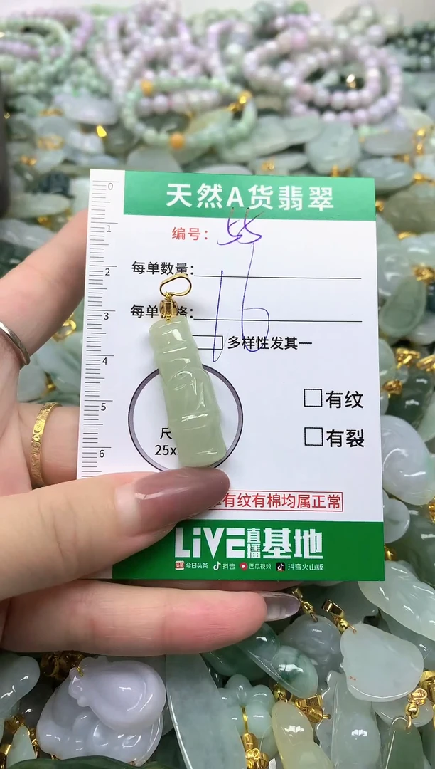 颈饰未镶嵌翡翠纯天然缅甸A货翡翠-55