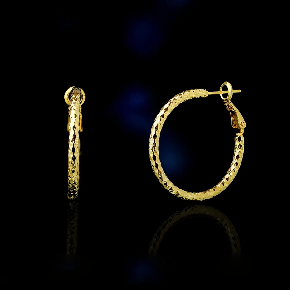 红楼 925银针 镀K金 碎晶晶轻奢百搭耳环  ZR-A516