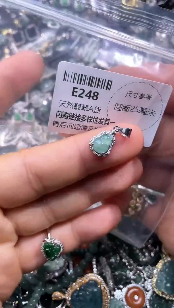 【闪购商品】翡翠颈饰未镶嵌E248吊坠